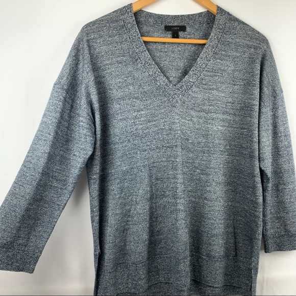 J Crew Merino Wool Linen Blend Sweater - Picture 2 of 12